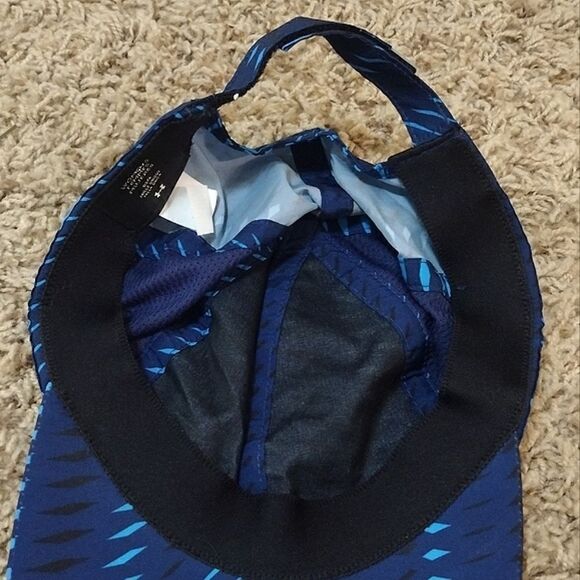 Under Armour Hat, Women's Blue Adjustable Velcro Athletic Running Cap One Size - Picture 7 of 10